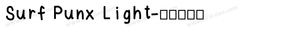Surf Punx Light字体转换